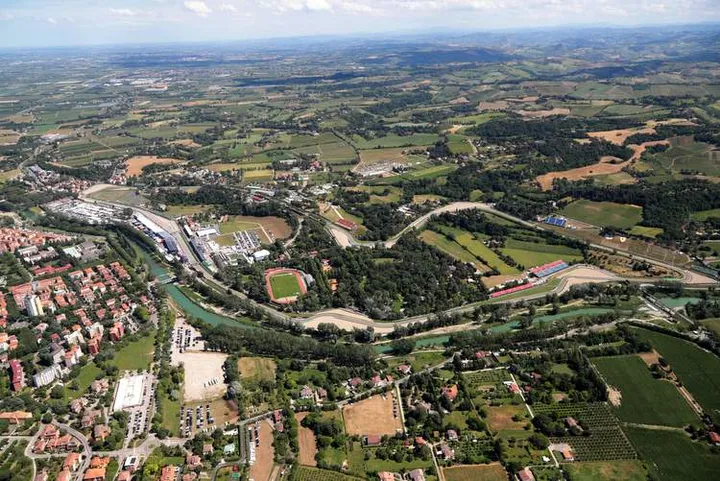 imola aerial f1 track 2024 emilia romagna gp