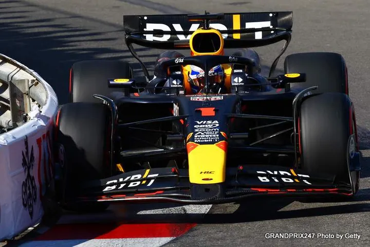 MONTE-CARLO, MONACO - MAY 25: Max Verstappen of the Netherlands driving the (1) Oracle Red Bull Racing RB20 on track during qualifying ahead of the F1 Grand Prix of Monaco at Circuit de Monaco on May 25, 2024 in Monte-Carlo, Monaco. (Photo by Mark Thompson/Getty Images)