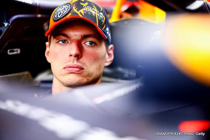 SPA, BELGIUM - JULY 25: Max Verstappen of the Netherlands and Oracle Red Bull Racing has a seat fitting in the garage during previews ahead of the F1 Grand Prix of Belgium at Circuit de Spa-Francorchamps on July 25, 2024 in Spa, Belgium. (Photo by Mark Thompson/Getty Images)
