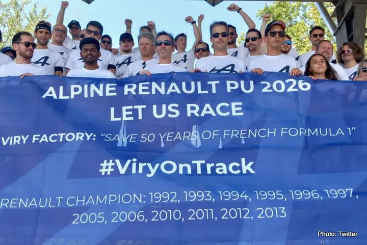 f1 renault protest