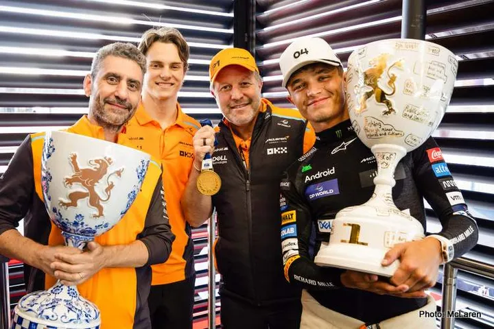 lando norris piastri F1 brown stella