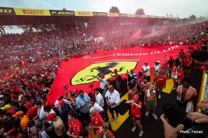 LECLERC Charles (mco), Scuderia Ferrari SF-24, portrait during the Formula 1 Pirelli Gran Premio d’Italia 2024, Italian Grand Prix 2024, 16th round of the 2024 Formula One World Championship from August 30 to September 1, 2024 on the Autodromo Nazionale Monza, in Monza, Italy - Photo Florent Gooden / DPPI