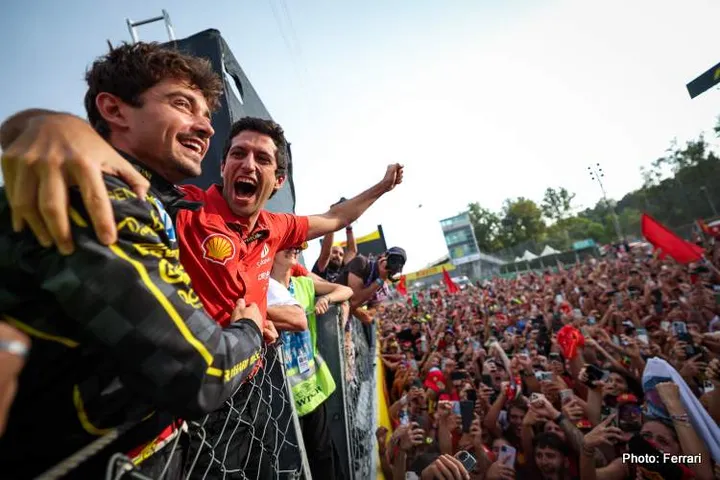LECLERC Charles (mco), Scuderia Ferrari SF-24, portrait during the Formula 1 Pirelli Gran Premio d’Italia 2024, Italian Grand Prix 2024, 16th round of the 2024 Formula One World Championship from August 30 to September 1, 2024 on the Autodromo Nazionale Monza, in Monza, Italy - Photo Florent Gooden / DPPI