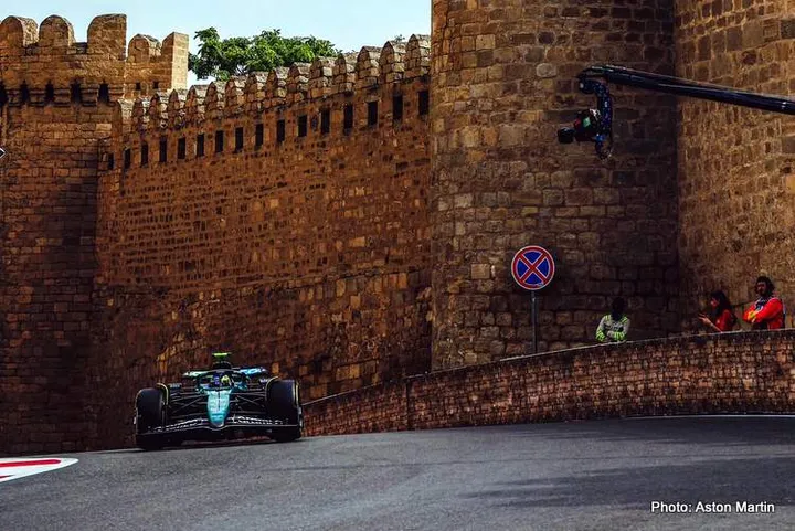 aston martin baku practice