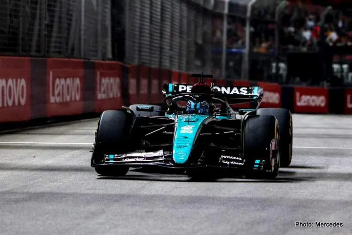 russell qualifying f1 mercedes singapore