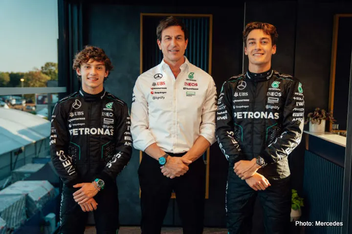 wolff russell antonelli mercedes