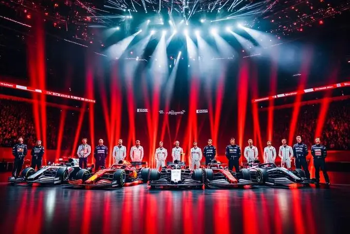 2025 F1 car launch at the O2 formula 1