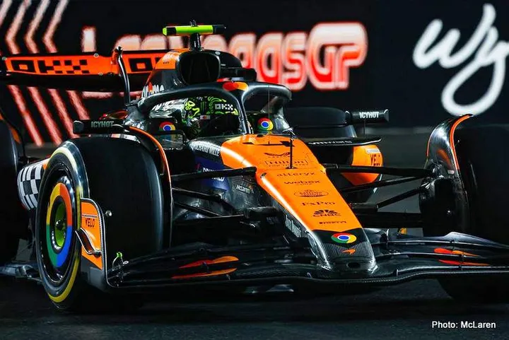 norris piastri las vegas gp f1 mclaren fp1 fp2 qualifying
