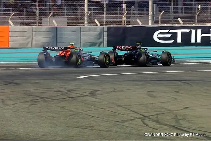 hamilton norris abu dhabi 2024