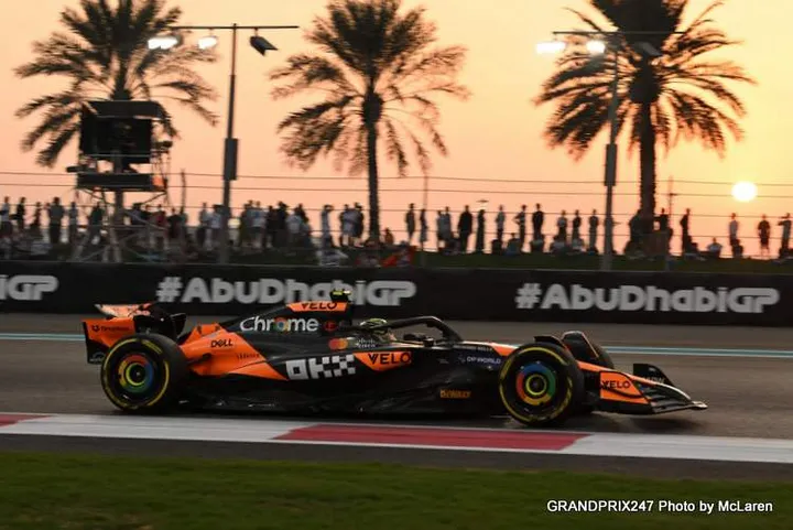 Abu Dhabi Grand Prix FP2: Norris from Piastri, Verstappen struggles