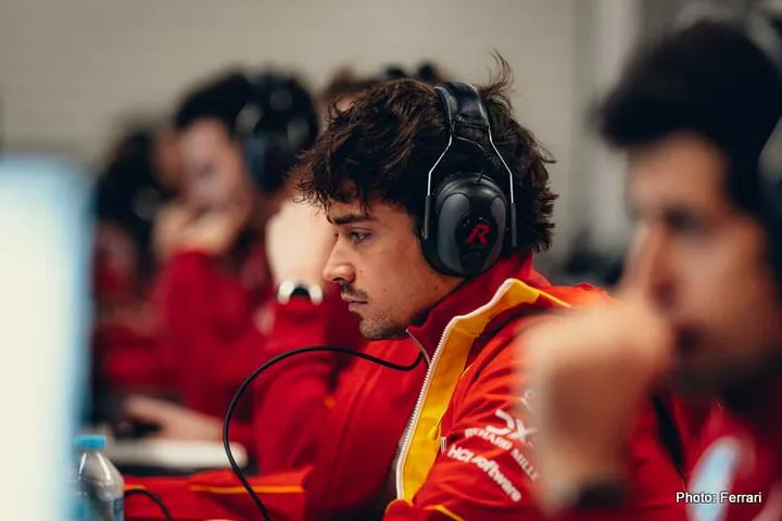 Leclerc Ferrari Barceloan Test