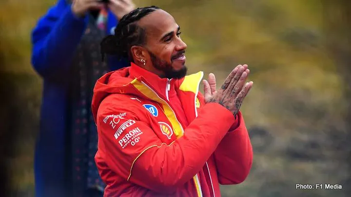 Lewis Hamilton Fiorano first drive Ferrari f1 car