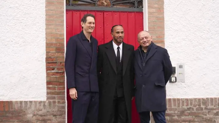 lewis hamilton first day at ferrari factory f1 maranello 2025