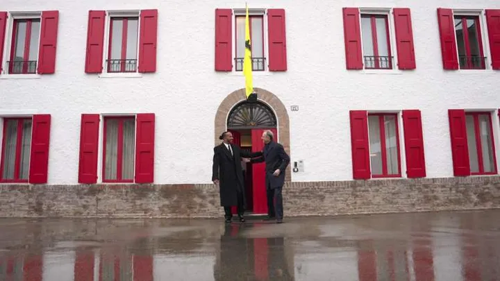 lewis hamilton first day at ferrari factory f1 maranello 2025