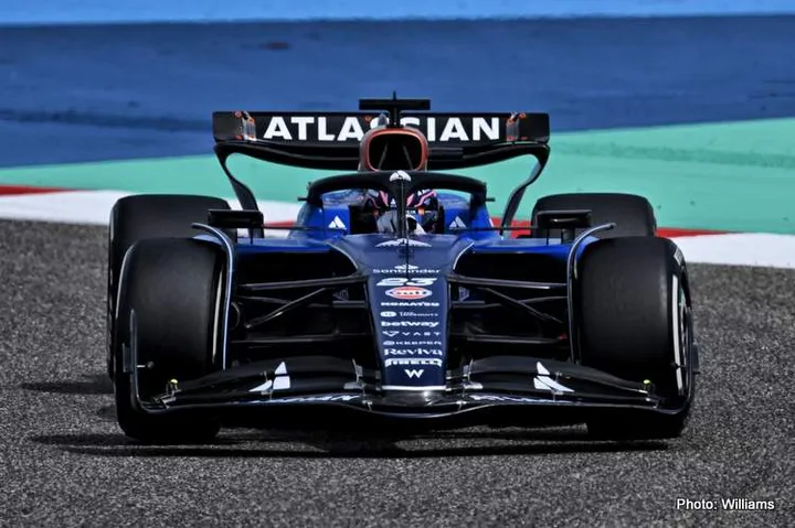 albon bahrain f1 testing