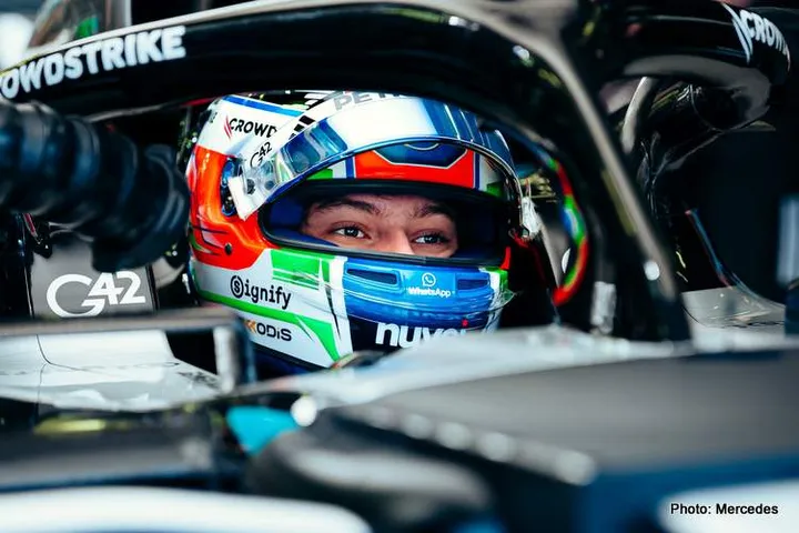 antonelli bahrain testing