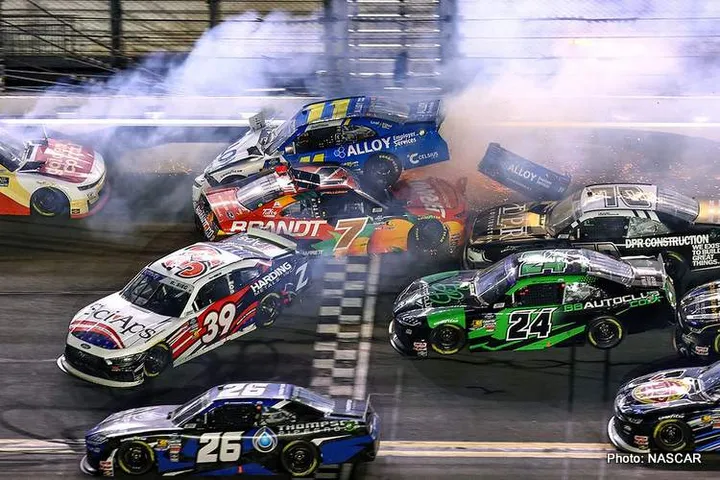 nascar formula 1 crash