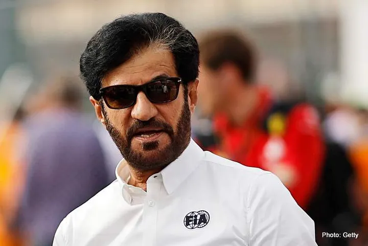 AUSTIN, TEXAS - OCTOBER 21: Red Bull Racing Team Principal Christian Horner talks with Mohammed ben Sulayem, FIA President, on the grid during the Sprint ahead of the F1 Grand Prix of United States at Circuit of The Americas on October 21, 2023 in Austin, Texas. (Photo by Chris Graythen/Getty Images) // Getty Images / Red Bull Content Pool // SI202310220037 // Usage for editorial use only //