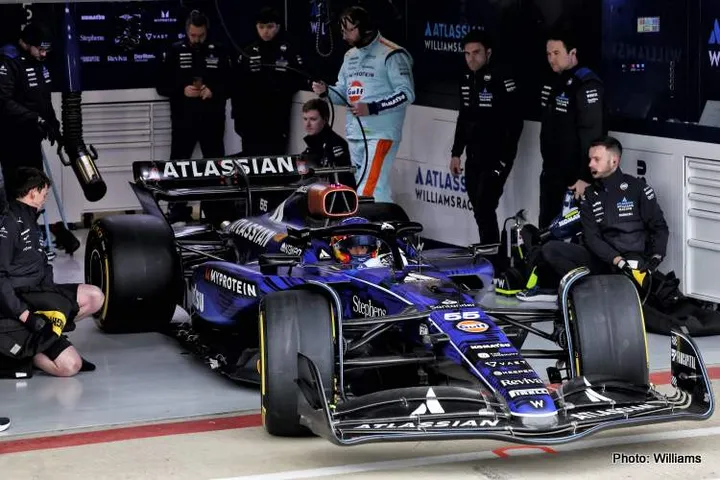 Carlos Sainz (ESP) Williams Racing FW46. Formula One World Championship, Atlassian Williams Racing FW47 Launch, Silverstone, England, Friday 14th February 2025.