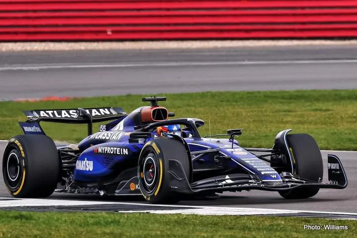 Carlos Sainz (ESP) Williams Racing FW46. Formula One World Championship, Atlassian Williams Racing FW47 Launch, Silverstone, England, Friday 14th February 2025.