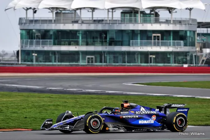 Carlos Sainz (ESP) Williams Racing FW46. Formula One World Championship, Atlassian Williams Racing FW47 Launch, Silverstone, England, Friday 14th February 2025.