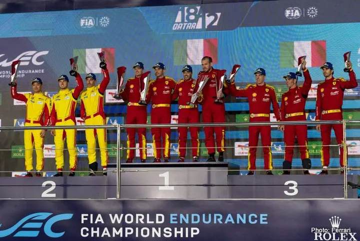 ferrari hypercar 1-2-3 qatar