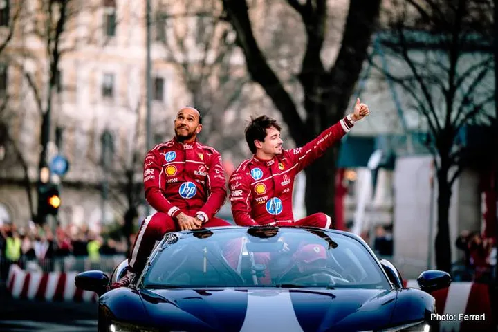 hamilton ferrari leclerc f1 milan
