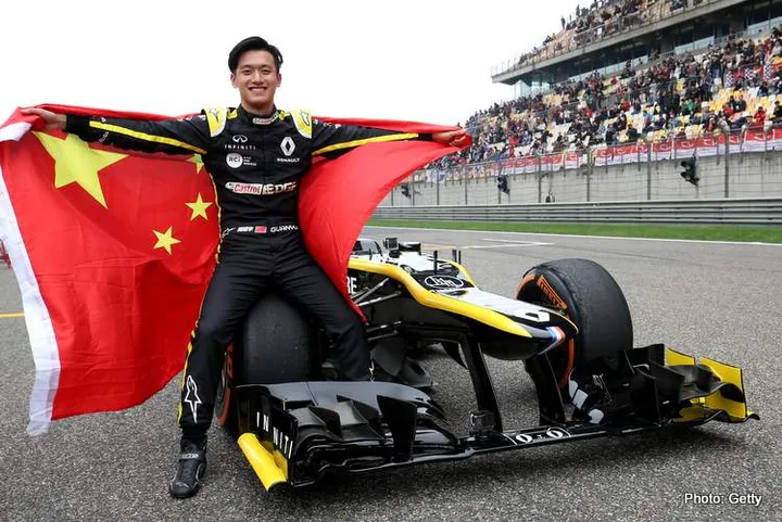 Guanyu Zhou (CHN) Renault F1 Team Test and Development Driver - Renault powered E20.Chinese Grand Prix, Sunday 14th April 2019. Shanghai, China.