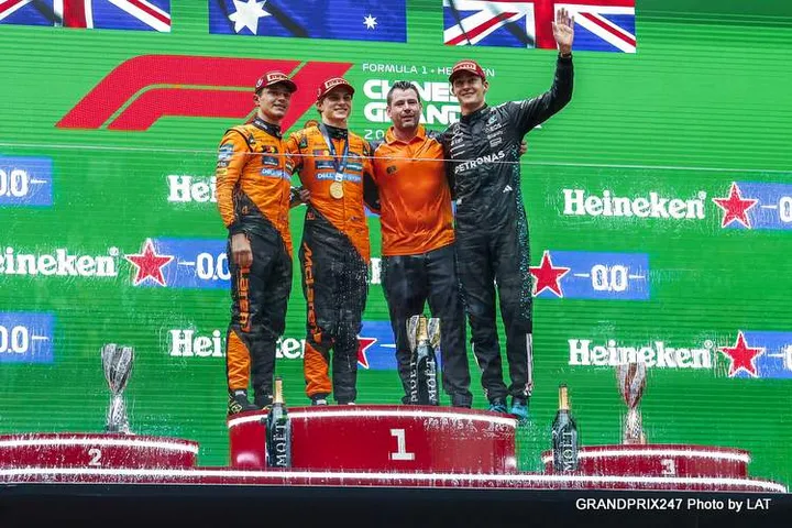 Chinese Grand Prix Top Three Press Conference Oscar Piastri Lando Norris George Russell