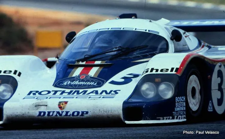 Jochen Mass (Germany) driving a Rothmans Porsche in action going through Leeukop Corner (Wesbank) during the classic 9-Hour race at the old Kyalami circuit. (Photo by Paul Velasco / PictureNET Africa) endurance motorsport
