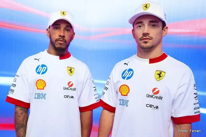 hamilton leclerc ferrari f1 merchandise