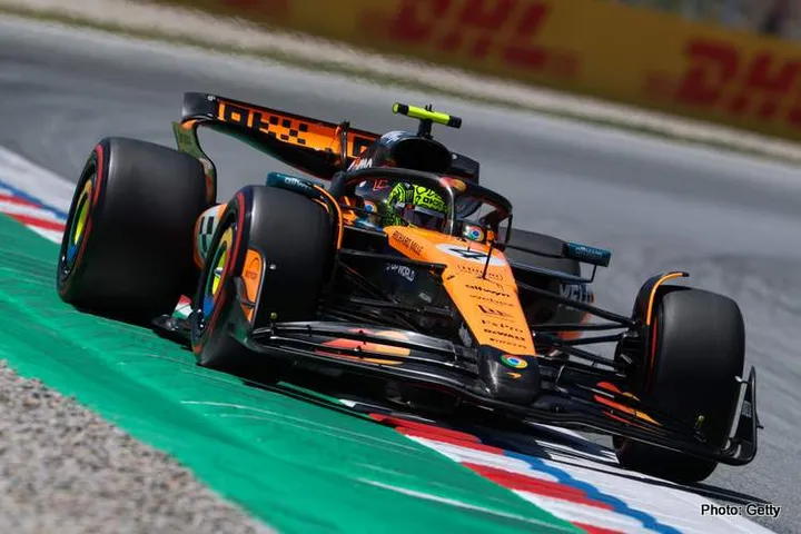 BARCELONA, SPAIN - MAY 31: Lando Norris of Great Britain driving the (4) McLaren MCL39 Mercedes on track during final practice ahead of the F1 Grand Prix of Spain at Circuit de Barcelona-Catalunya on May 31, 2025 in Barcelona, Spain. (Photo by Steven Tee/LAT Images)