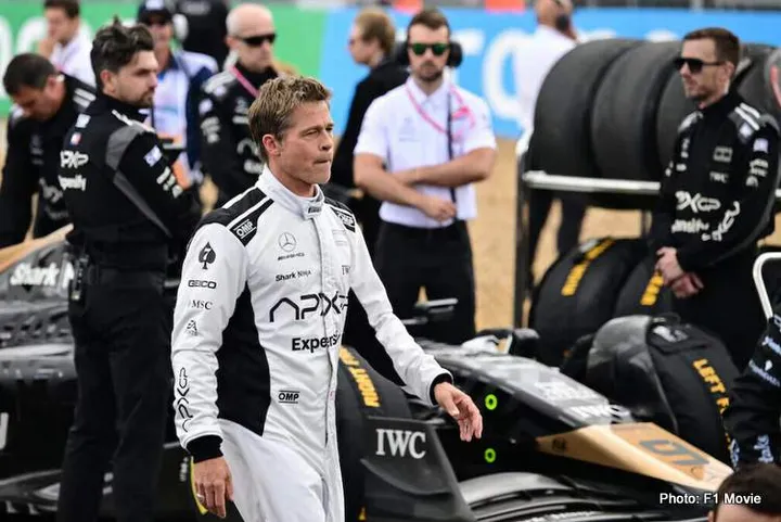 brad pitt f1 movie still