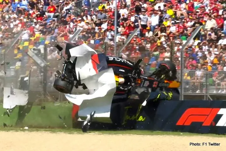 yuki tsunoda red bull crash imola qualifying