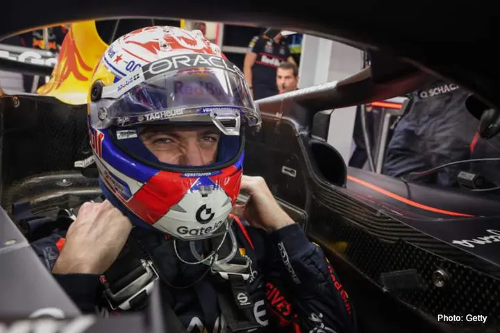JEDDAH, SAUDI ARABIA - APRIL 20: Max Verstappen of the Netherlands and Oracle Red Bull Racing prepares to drive in the garage prior to the F1 Grand Prix of Saudi Arabia at Jeddah Corniche Circuit on April 20, 2025 in Jeddah, Saudi Arabia. (Photo by Alex Pantling/Getty Images) // Getty Images / Red Bull Content Pool // SI202504220639 // Usage for editorial use only //