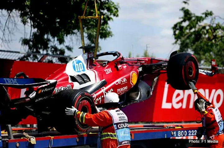 ferrari crash f1 leclerc