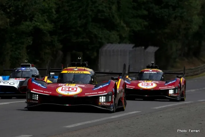 ferrari le mans test day