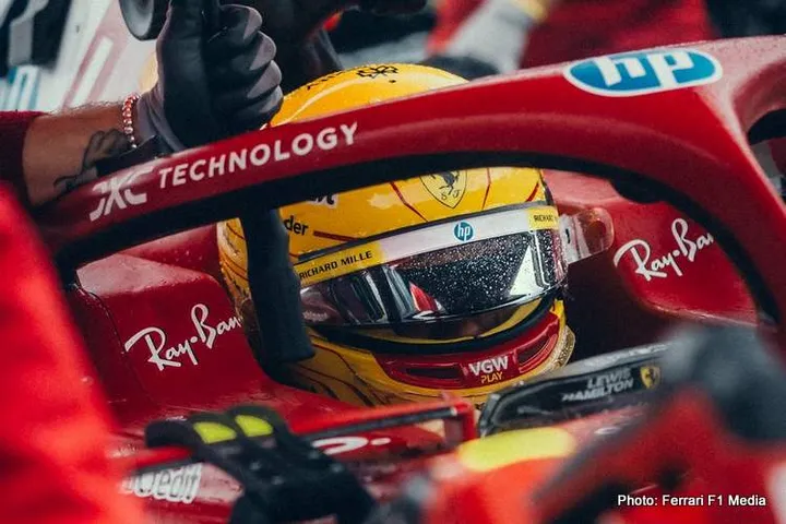 hamilton ferrari f1