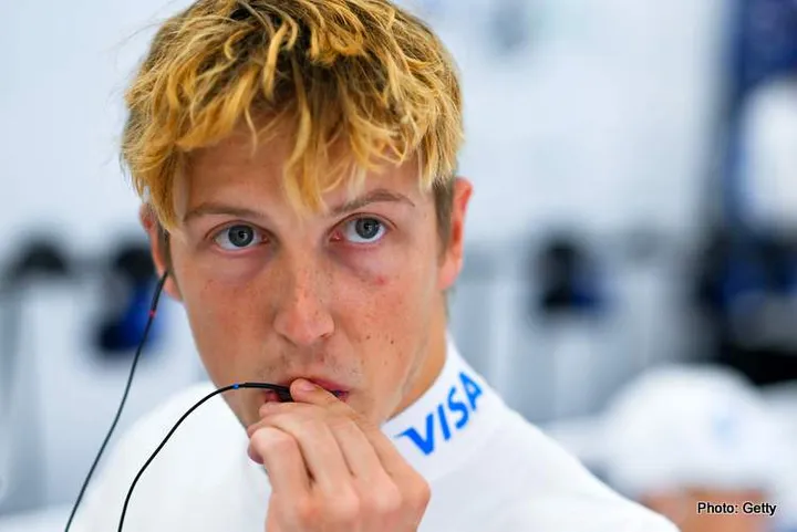 NORTHAMPTON, ENGLAND - JULY 05: Liam Lawson of New Zealand and Visa Cash App Racing Bulls prepares to drive in the garage during qualifying ahead of the F1 Grand Prix of Great Britain at Silverstone Circuit on July 05, 2025 in Northampton, England. (Photo by Rudy Carezzevoli/Getty Images) // Getty Images / Red Bull Content Pool // SI202507050325 // Usage for editorial use only //