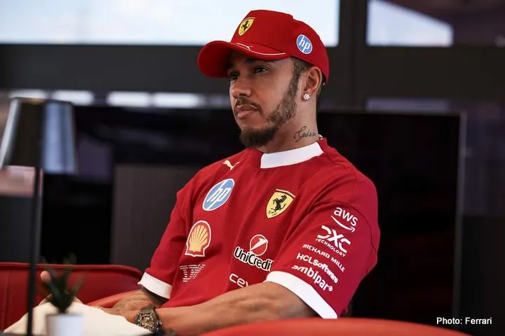 HAMILTON Lewis (gbr), Scuderia Ferrari SF-25, portrait during the 2025 Formula 1 Lenovo Hungarian Grand Prix, 14th round of the 2025 FIA Formula One World Championship from August 1 to 3, 2025 on the Hungaroring, in Mogyorod, Hungary - Photo Xavier Bonilla / DPPI