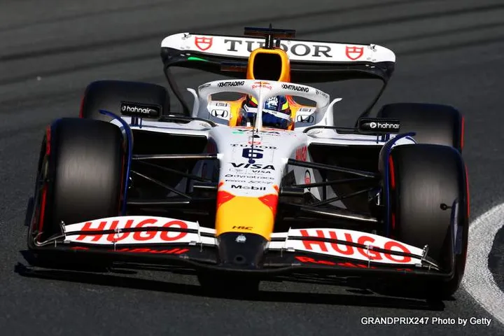 ZANDVOORT, NETHERLANDS - AUGUST 30: Isack Hadjar of France driving the (6) Visa Cash App Racing Bulls VCARB 02 on track during qualifying ahead of the F1 Grand Prix of Netherlands at Circuit Zandvoort on August 30, 2025 in Zandvoort, Netherlands. (Photo by Joe Portlock/Getty Images) // Getty Images / Red Bull Content Pool // SI202508300276 // Usage for editorial use only //