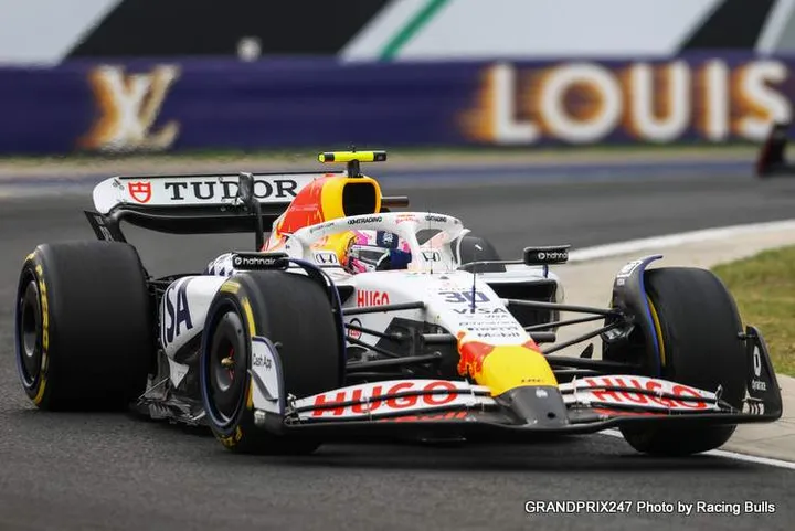 BUDAPEST, HUNGARY - AUGUST 03: Liam Lawson of New Zealand driving the (30) Visa Cash App Racing Bulls VCARB 02 on track during the F1 Grand Prix of Hungary at Hungaroring on August 03, 2025 in Budapest, Hungary. (Photo by Zak Mauger/LAT Images)