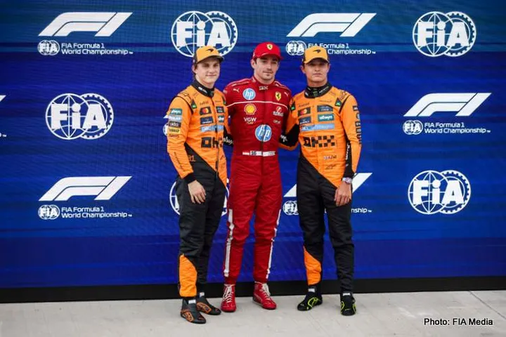 leclerc hungary pole f1 norris piastri