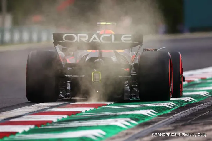 BUDAPEST, HUNGARY - AUGUST 02: Yuki Tsunoda of Japan driving the (22) Oracle Red Bull Racing RB21 on track during qualifying ahead of the F1 Grand Prix of Hungary at Hungaroring on August 02, 2025 in Budapest, Hungary. (Photo by Joe Portlock/Getty Images) // Getty Images / Red Bull Content Pool // SI202508021744 // Usage for editorial use only //
