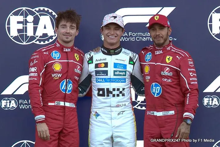 norris leclerc hamilton mexico 2025