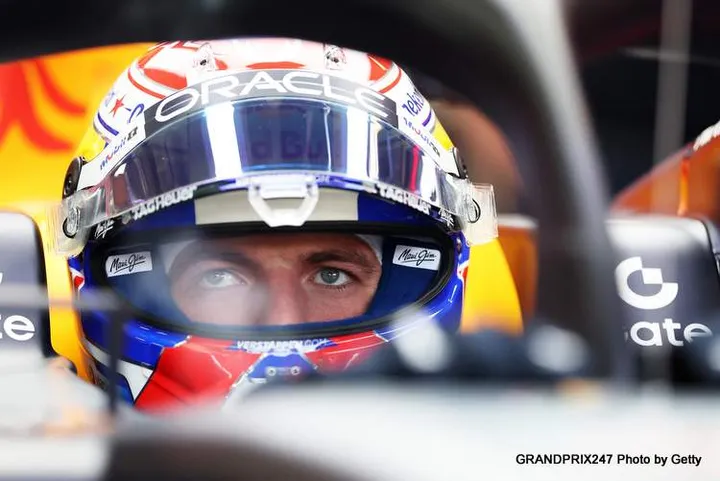 AUSTIN, TEXAS - OCTOBER 19: Max Verstappen of the Netherlands and Oracle Red Bull Racing prepares to drive prior to the F1 Grand Prix of United States at Circuit of The Americas on October 19, 2025 in Austin, Texas. (Photo by Mark Thompson/Getty Images) // Getty Images / Red Bull Content Pool // SI202510191081 // Usage for editorial use only //
