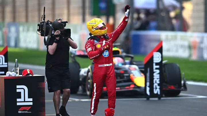 China Sprint Race victory flattered only to deceive, CHINA - MARCH 22: Sprint winner Lewis Hamilton of Great Britain and Scuderia Ferrari