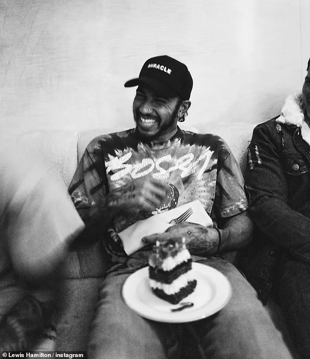 Downtime: Lewis Hamilton, 37, gave fans a glimpse at what he's been up to during his time away from social media on Thursday after returning this week for the first time this year