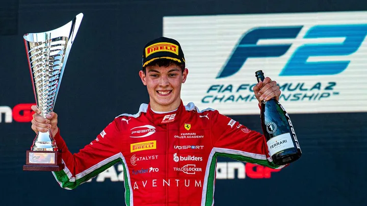 Ollie Bearman fights his way to first Formula 2 win