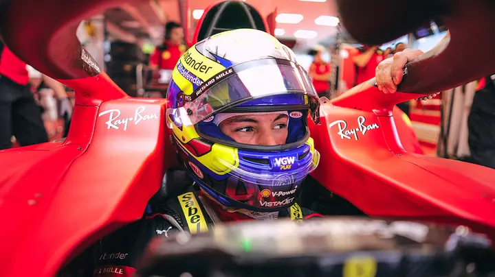 Oliver Bearman's debut in a Formula 1 car: more than 400 Bearman fired up for his first full Grand Prix weekend in an SF21
